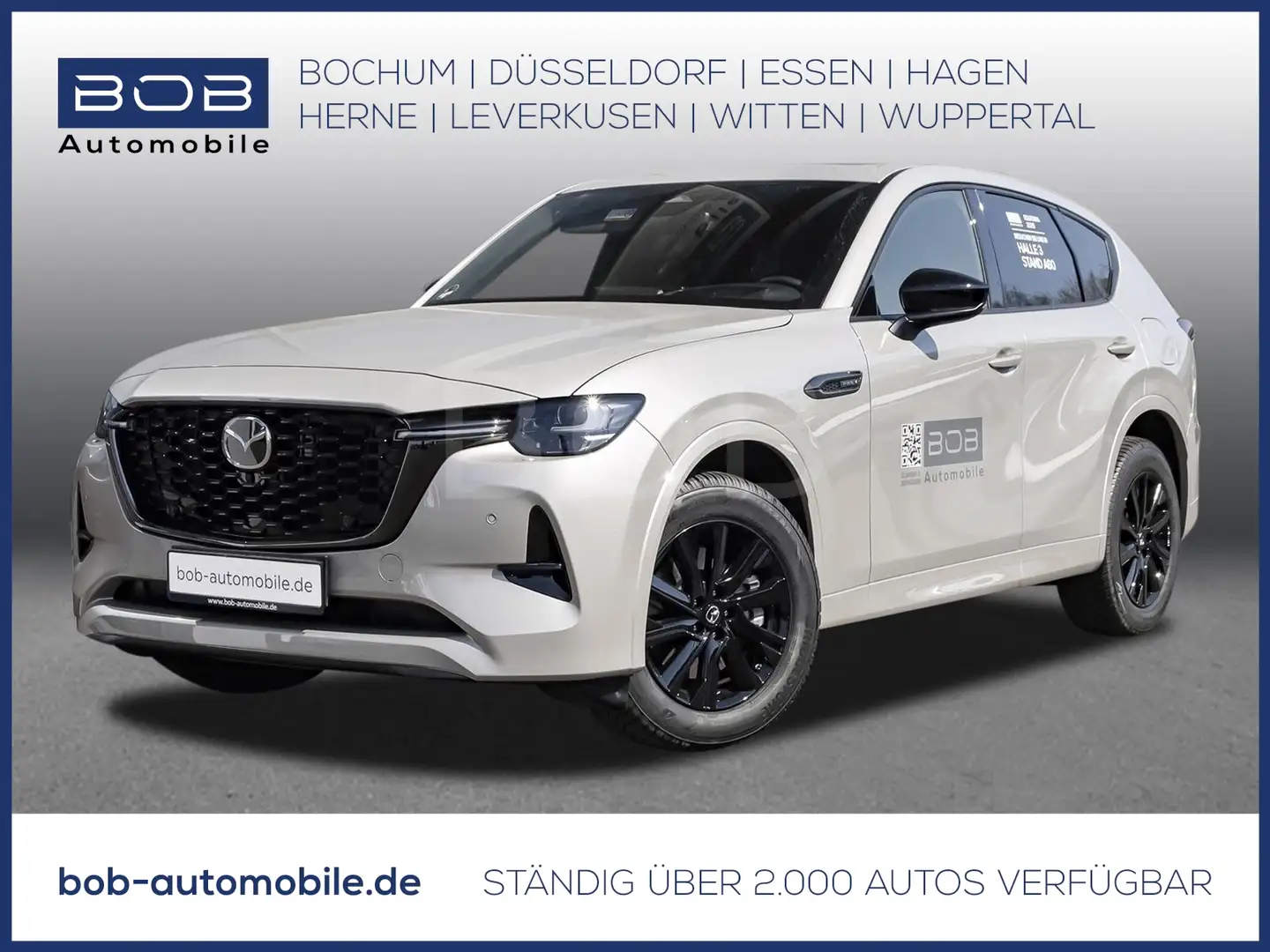 Mazda CX-60 MY2025 2.5L e-SKYACTIV PHEV 8AT AWD Homura Plus 8- Argent - 1