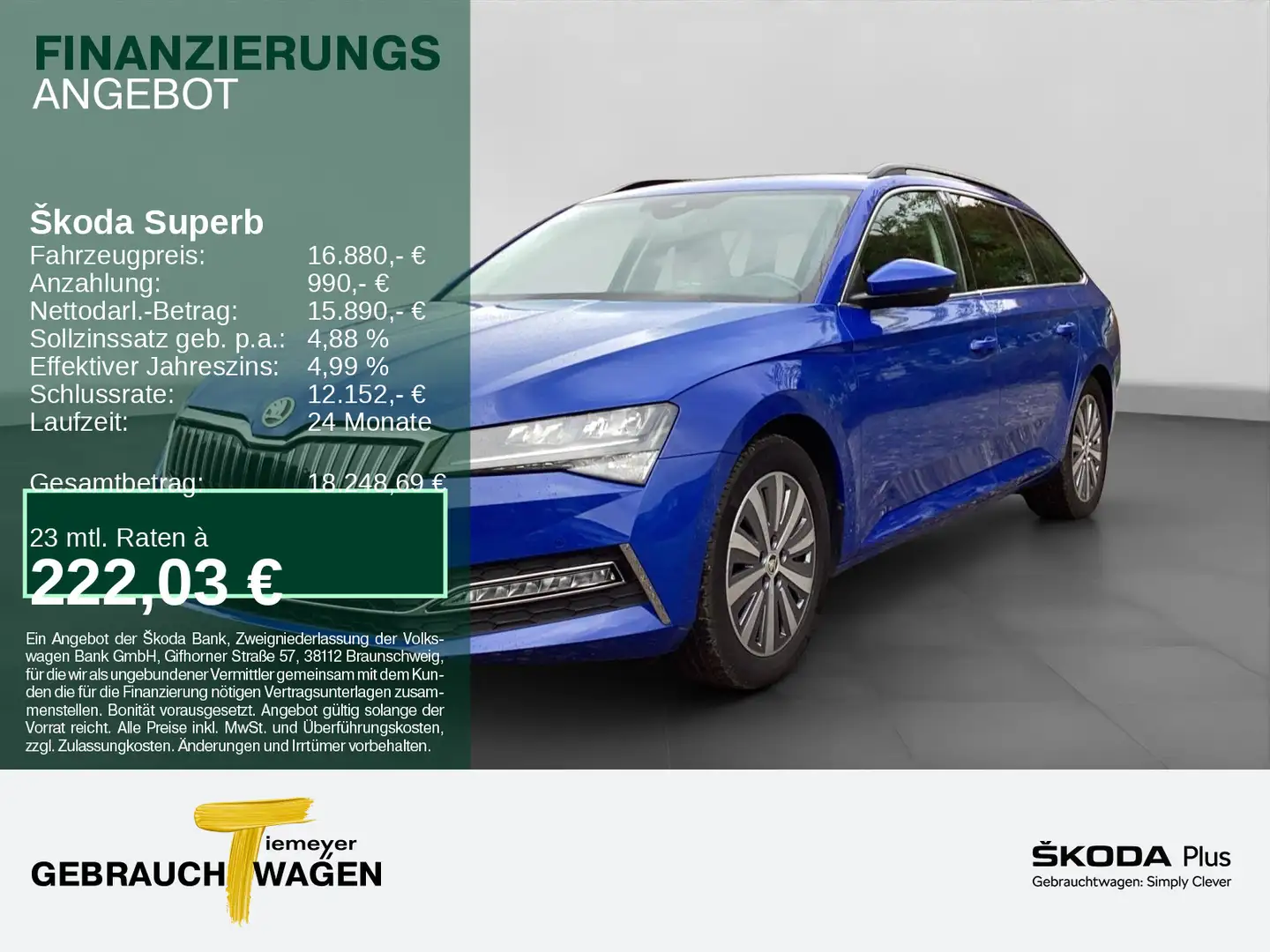 Skoda Superb Combi 1.4 TSI iV AMBITION NAVI KAMERA VIR Blu/Azzurro - 1