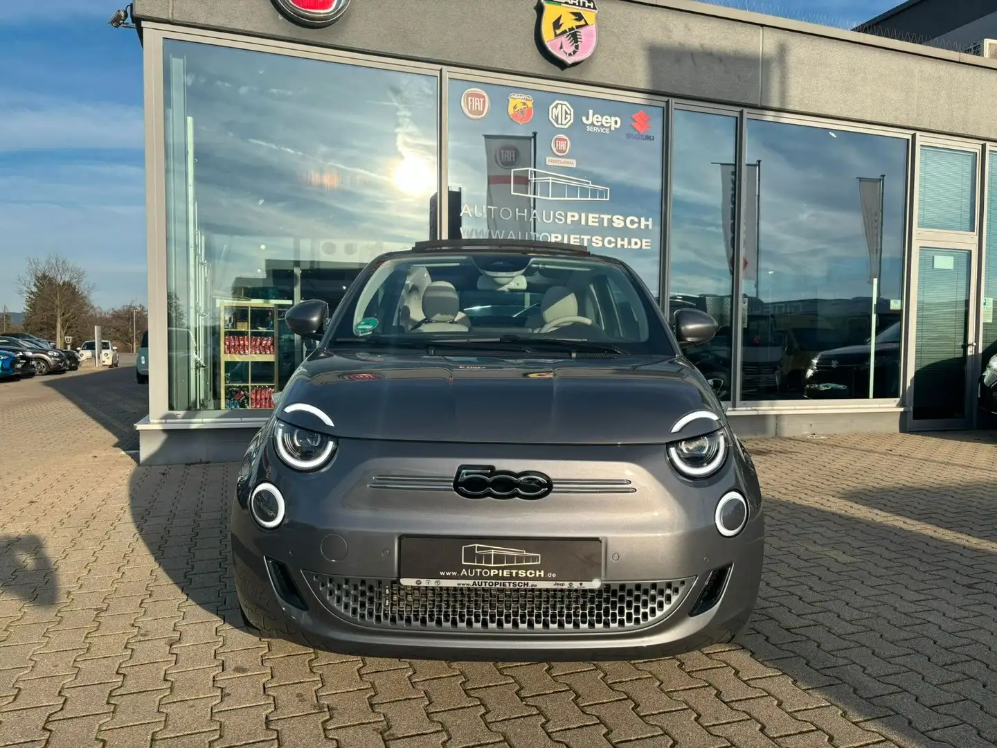 Fiat 500e Cabriolet La Prima*42 kWh*LED*17"*PDC Grau - 2