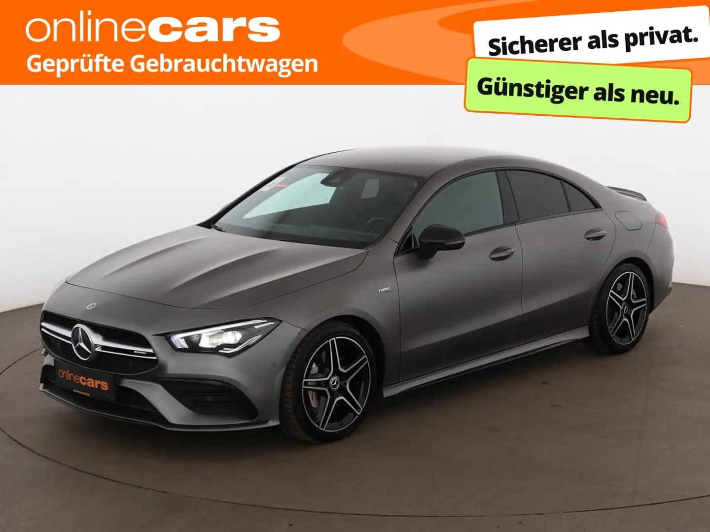 Mercedes-Benz CLA 35 AMG 4Matic Aut LED LEDER NAVI R-CAM ASSIST Grau - 1