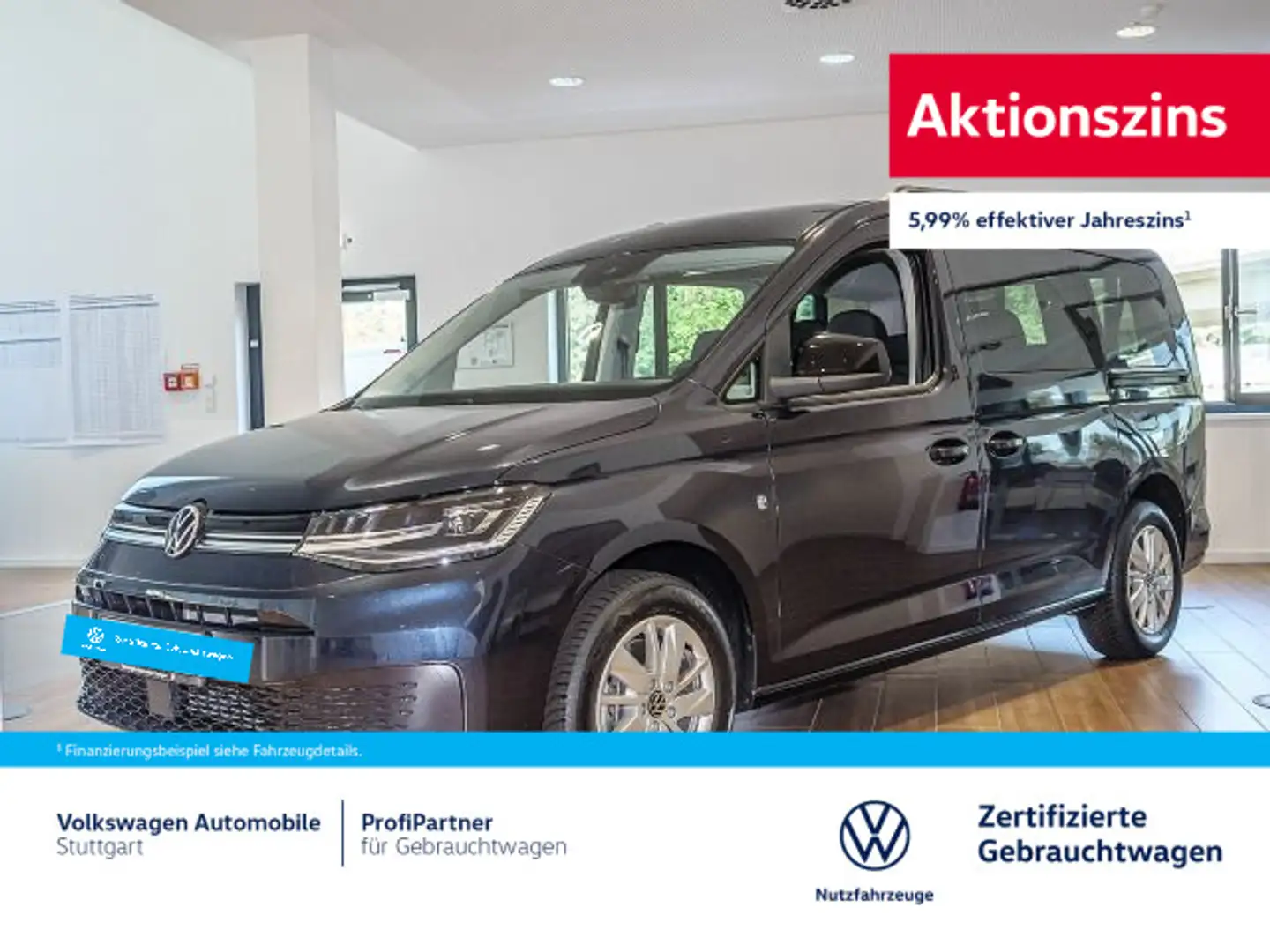 Volkswagen Caddy Life DSG 1.5 TSI 7-Sitzer Blau - 1