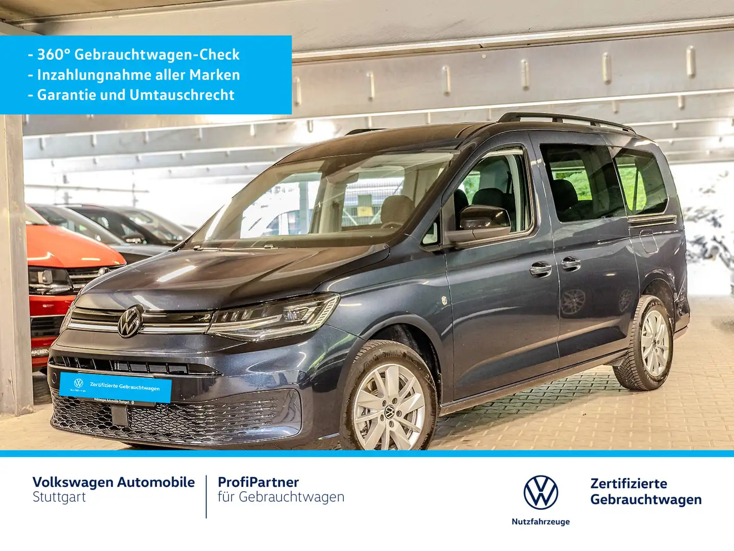 Volkswagen Caddy Life DSG 1.5 TSI 7-Sitzer Blau - 2