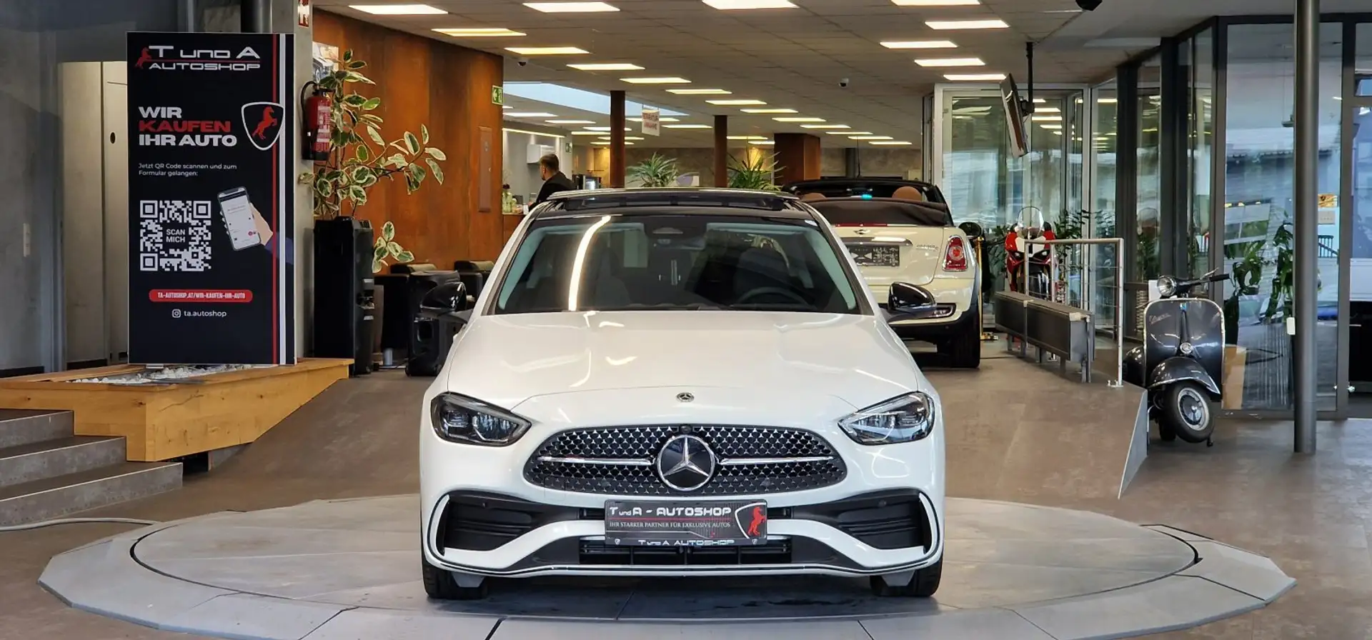 Mercedes-Benz C 200 d AMG-Paket Aut. *Pano*Kamera*Night-Paket*19Zoll* Weiß - 2