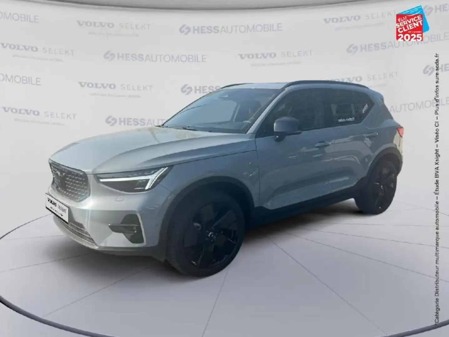 Volvo XC40 B3 163ch Black Edition DCT 7 Gris - 1