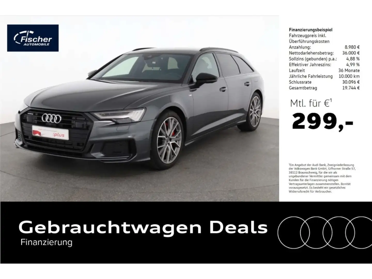 Audi A6 Avant 55 TFSI e quattro S Line AHK/Matrix/20'' Grau - 1