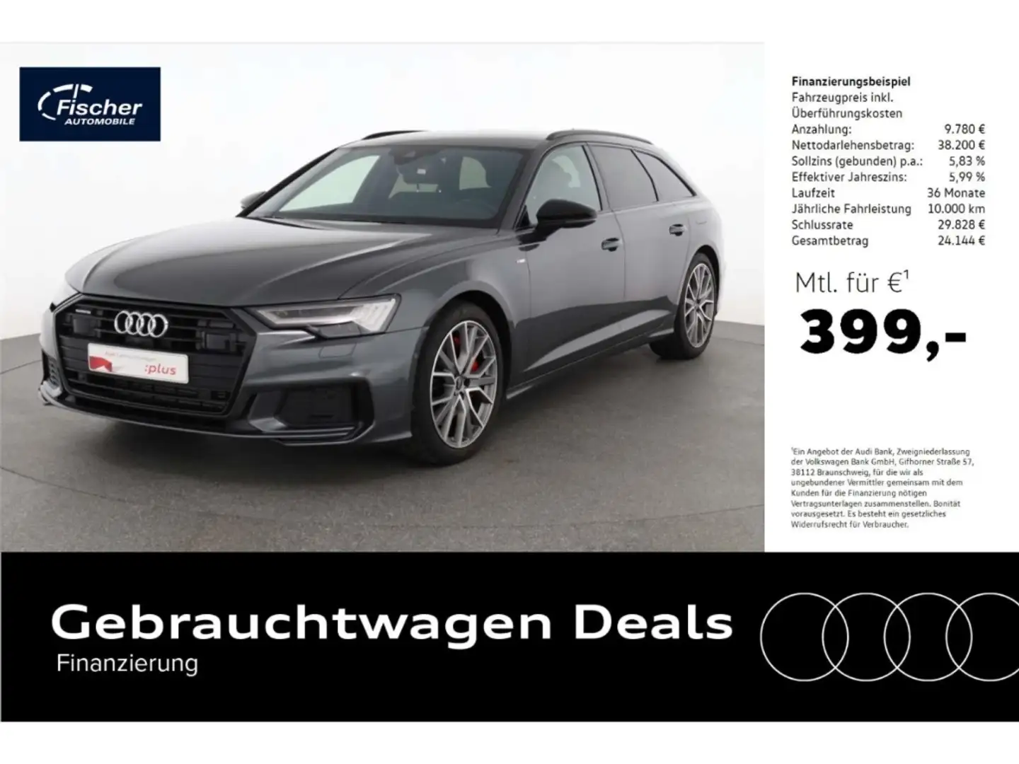 Audi A6 Avant 55 TFSI e quattro Sport Grau - 1