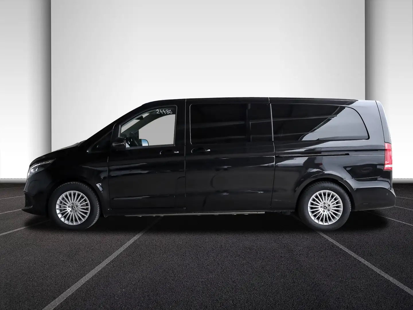 Mercedes-Benz EQV 300 Extralang,Rollstulrampe,2xel.Schiebetür Noir - 2