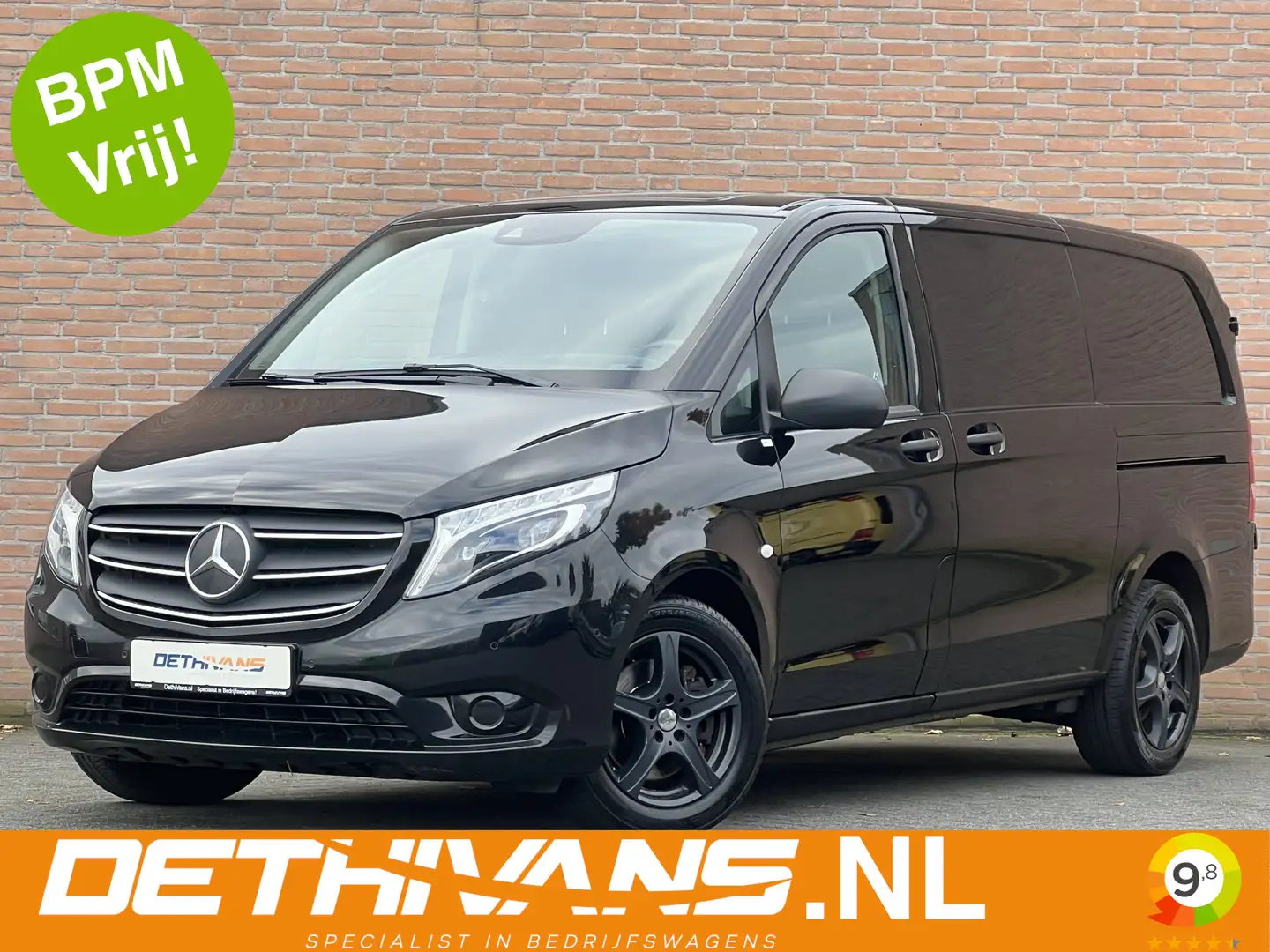 Mercedes-Benz Vito 119CDI 190PK Lang / 9G-Tronic / 2500KG Trekhaak / Zwart - 1