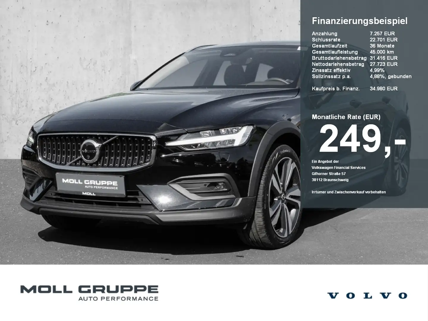 Volvo V60 Cross Country B4 AWD Plus ACC LED Schwarz - 1
