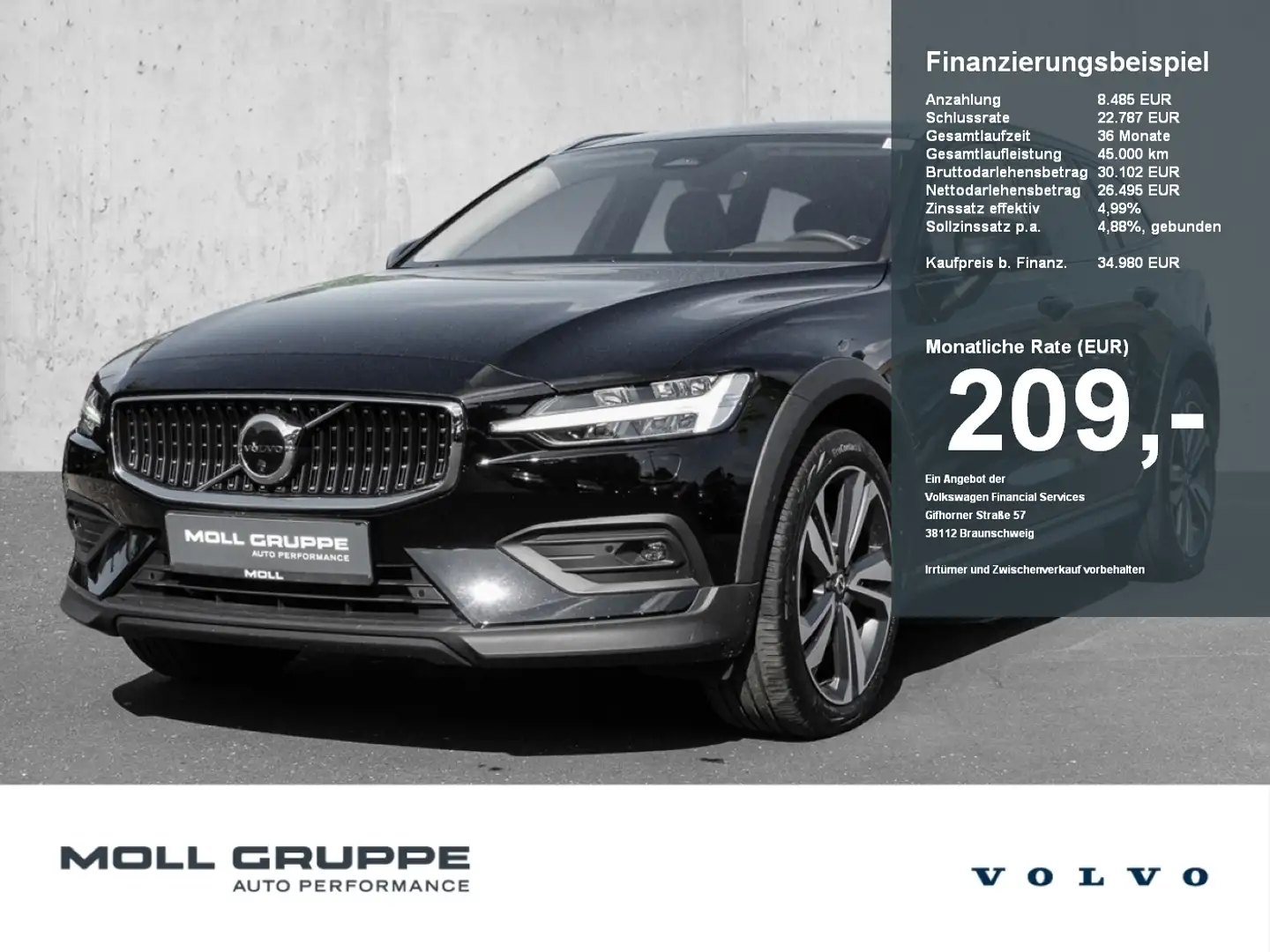 Volvo V60 Cross Country B4 AWD Plus ACC LED Negru - 1