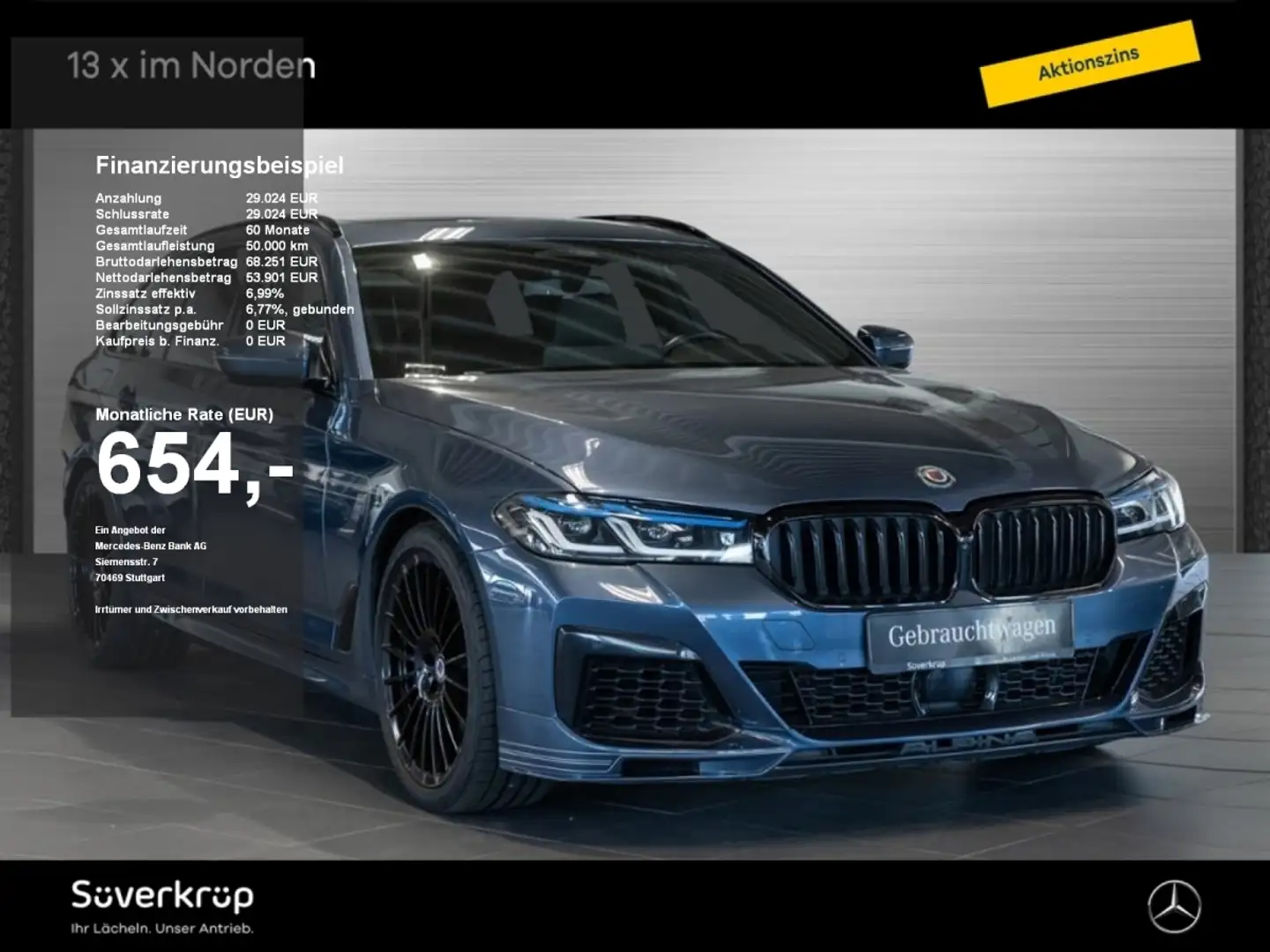 Alpina D5 S Touring KOM AHK PANO KAMERA MEMO SHZ Albastru - 1