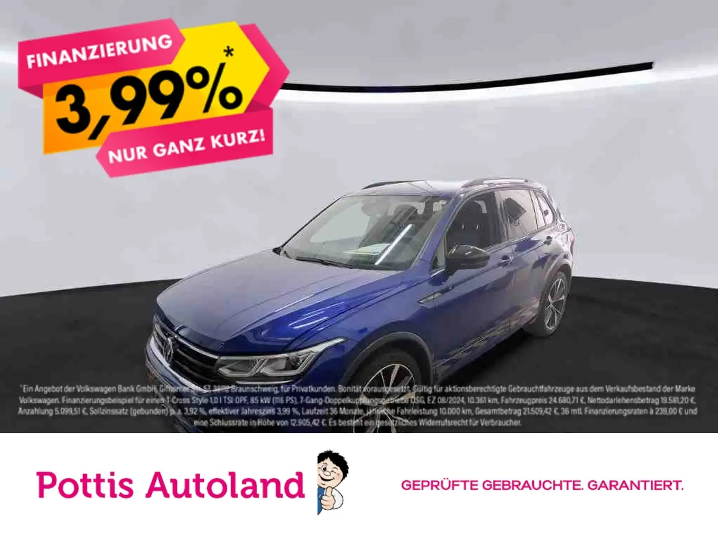 Volkswagen Tiguan 1.5 TSI DSG R-LINE AHK NAVI KAMERA SITZHZG Blau - 1