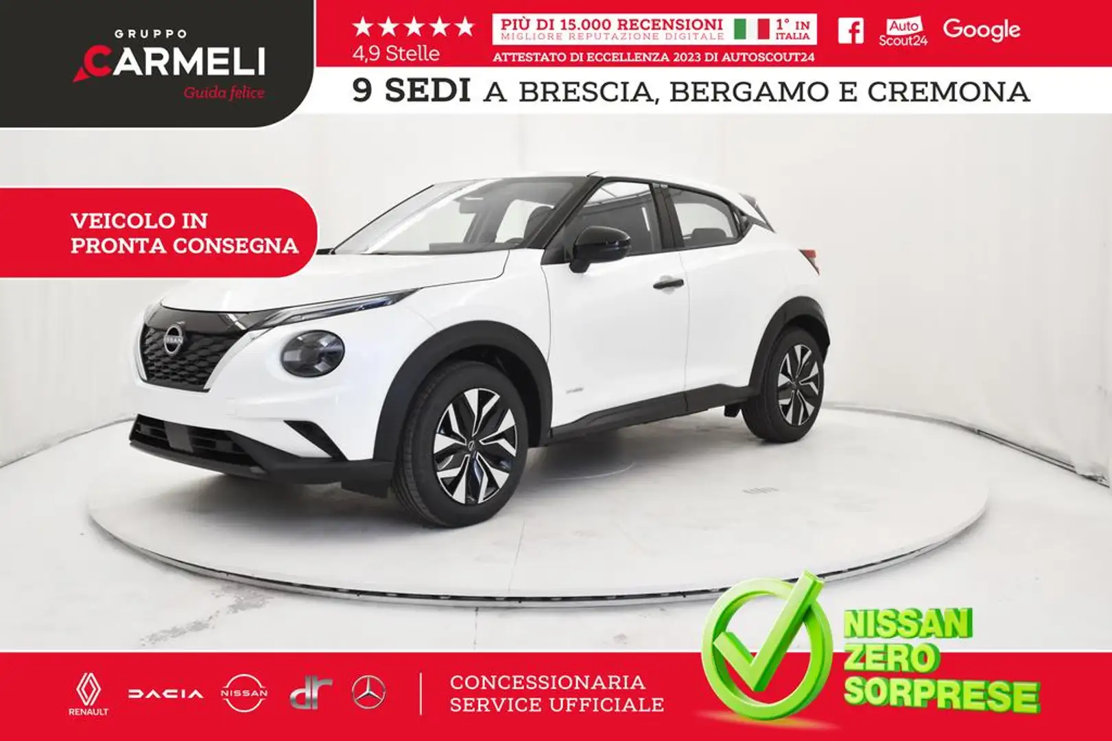 Nissan Juke 1.6 hev Acenta - HYBRID Bianco - 1