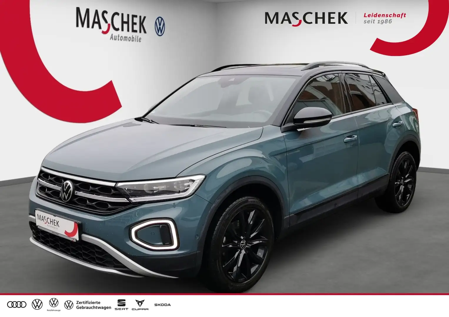 Volkswagen T-Roc Style 2.0 TDI DSG Pano AHK Matrix RearView AHK Schwarz - 1