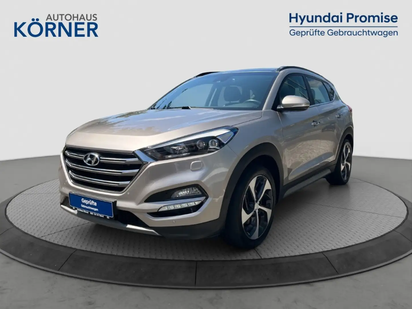 Hyundai TUCSON 2.0 CRDi 4WD Automatik *PANO*NAVI*LEDER*AHK*CAM* Beige - 2