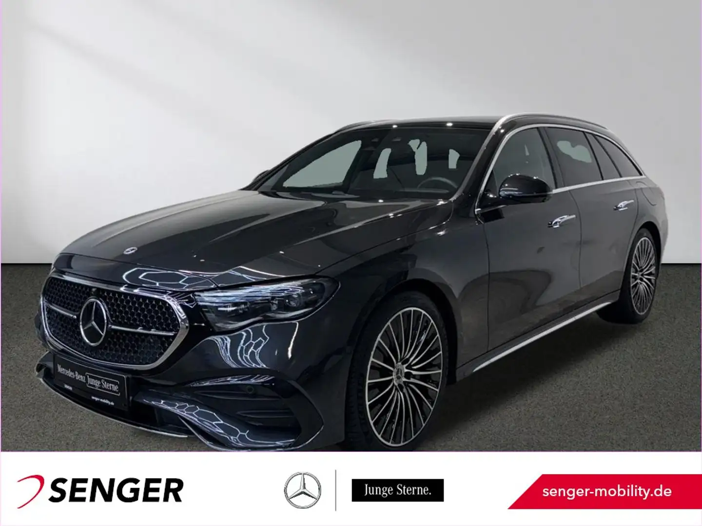 Mercedes-Benz E 300 T de AMG Line AHK Superscreen Panorama 360 Gris - 1