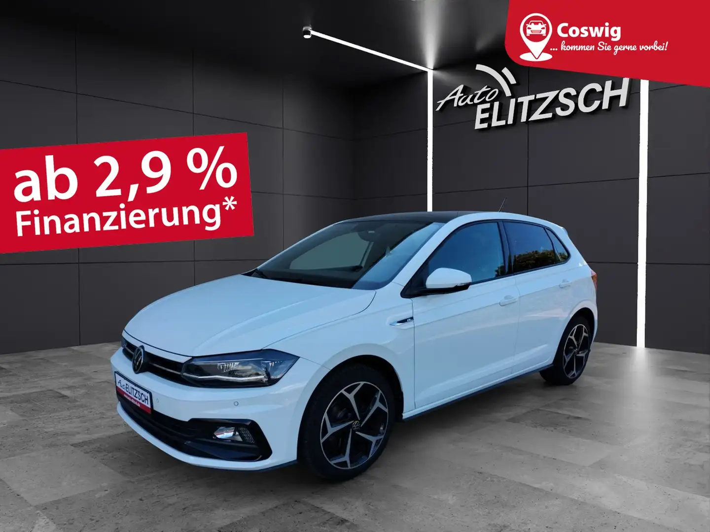 Volkswagen Polo R-Line TSI LED ACC PANO SHZ PDC Navi Klima Weiß - 1