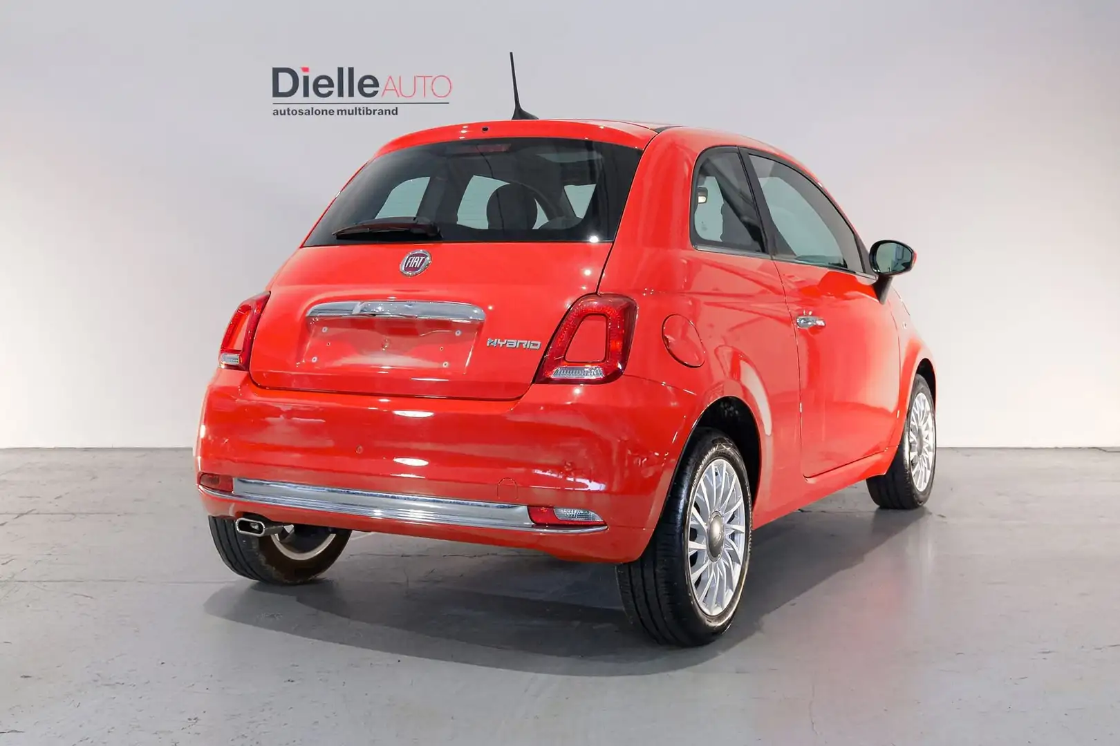 Fiat 500 1.0 Hybrid Dolcevita 70CV tetto in vetro e climat Rood - 2