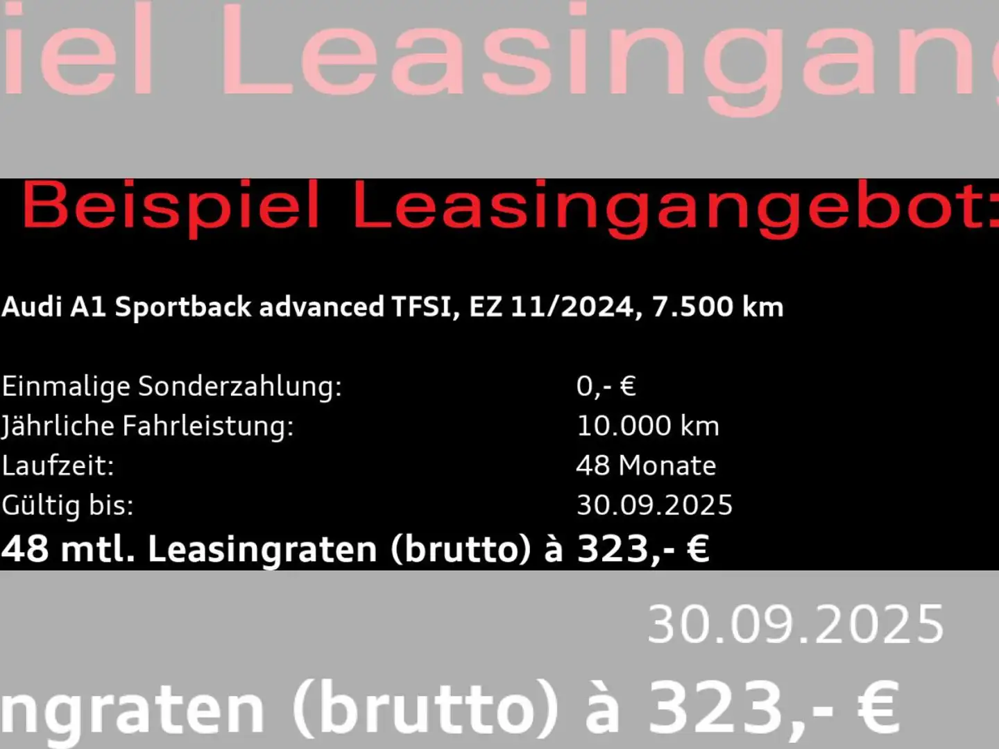 Audi A1 Sportback advanced 30 TFSI S-tronic/ LED, SHZ Grau - 2