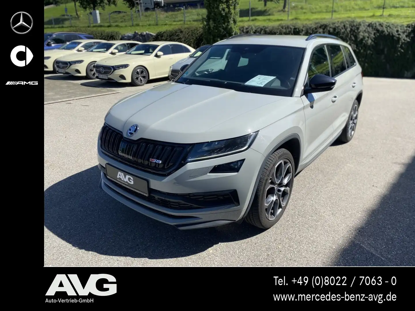 Skoda Kodiaq Kodiaq 2.0 Bi-TDI RS 4x4 VIRTUAL|LED|RFK|18" Navi Grijs - 1