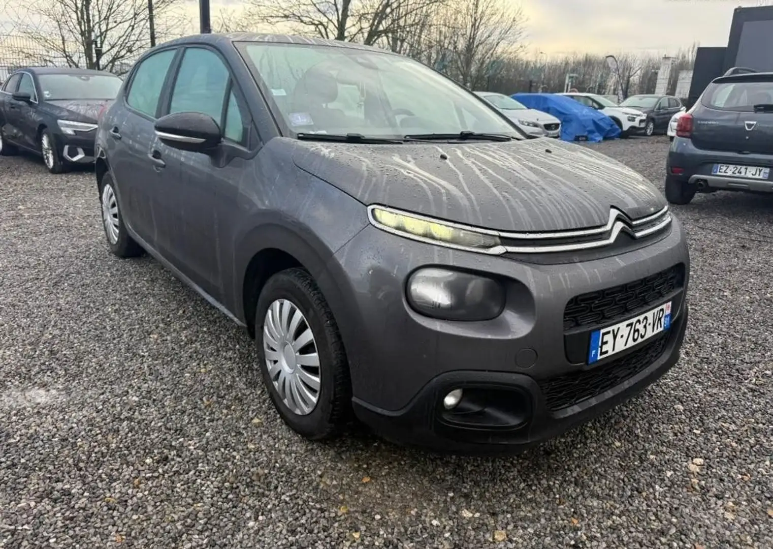 Citroen C3 Citroën PureTech 82 Live DISTRIBUTION NEUVE 1 ERE MAIN Gris - 2