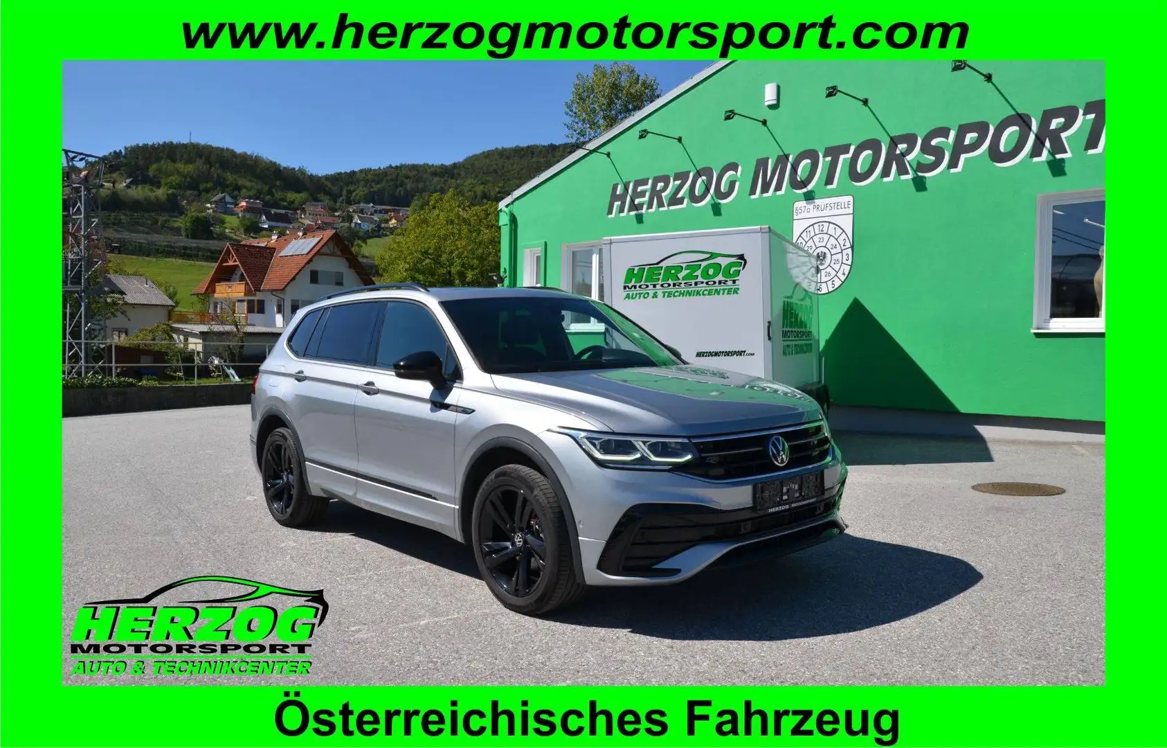 Volkswagen Tiguan Allspace Volkswagen Tiguan 1,5 TSI Allspace DSG R-Line MATRIX VIRTUAL P-DACH 1.BESITZ Silber - 1