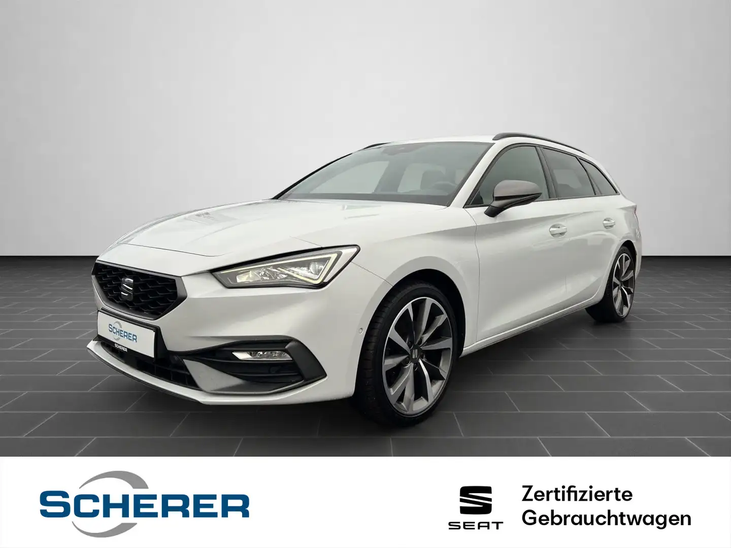 SEAT Leon Sportstourer FR 1.5 eTSI DSG NAVI CARPLAY S Weiß - 1