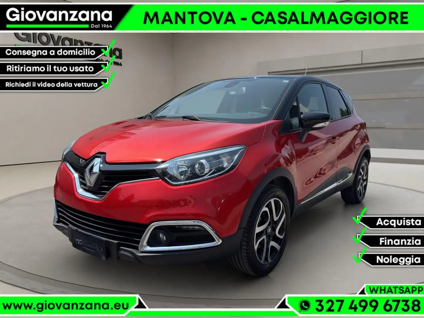 Renault Captur Captur 1.5 dci Intens (energy r-link) 90cv E6 Rouge - 1