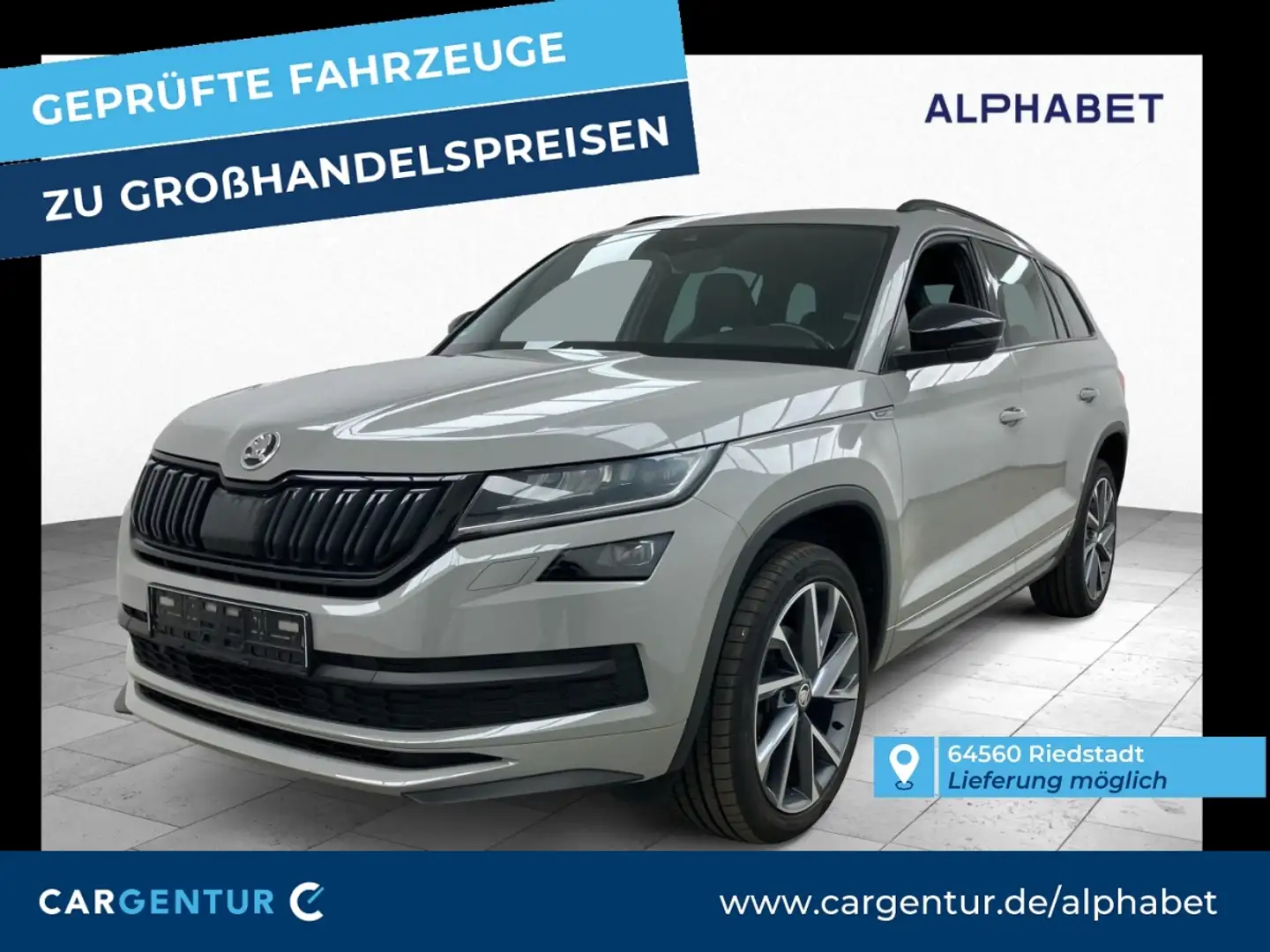 Skoda Kodiaq 2.0 TDI Sportline Navi ACC LED AUT PDC Grau - 1