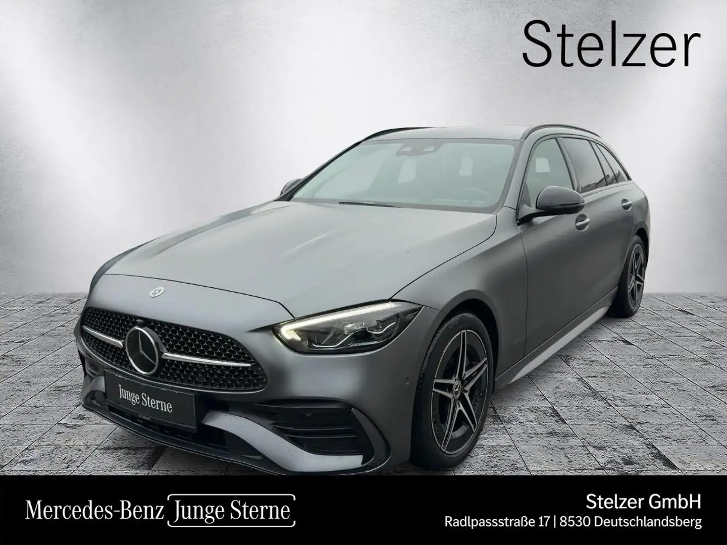 Mercedes-Benz C 220 d 4MATIC T-Modell FAP Distr PTS Shz LED Grau - 1