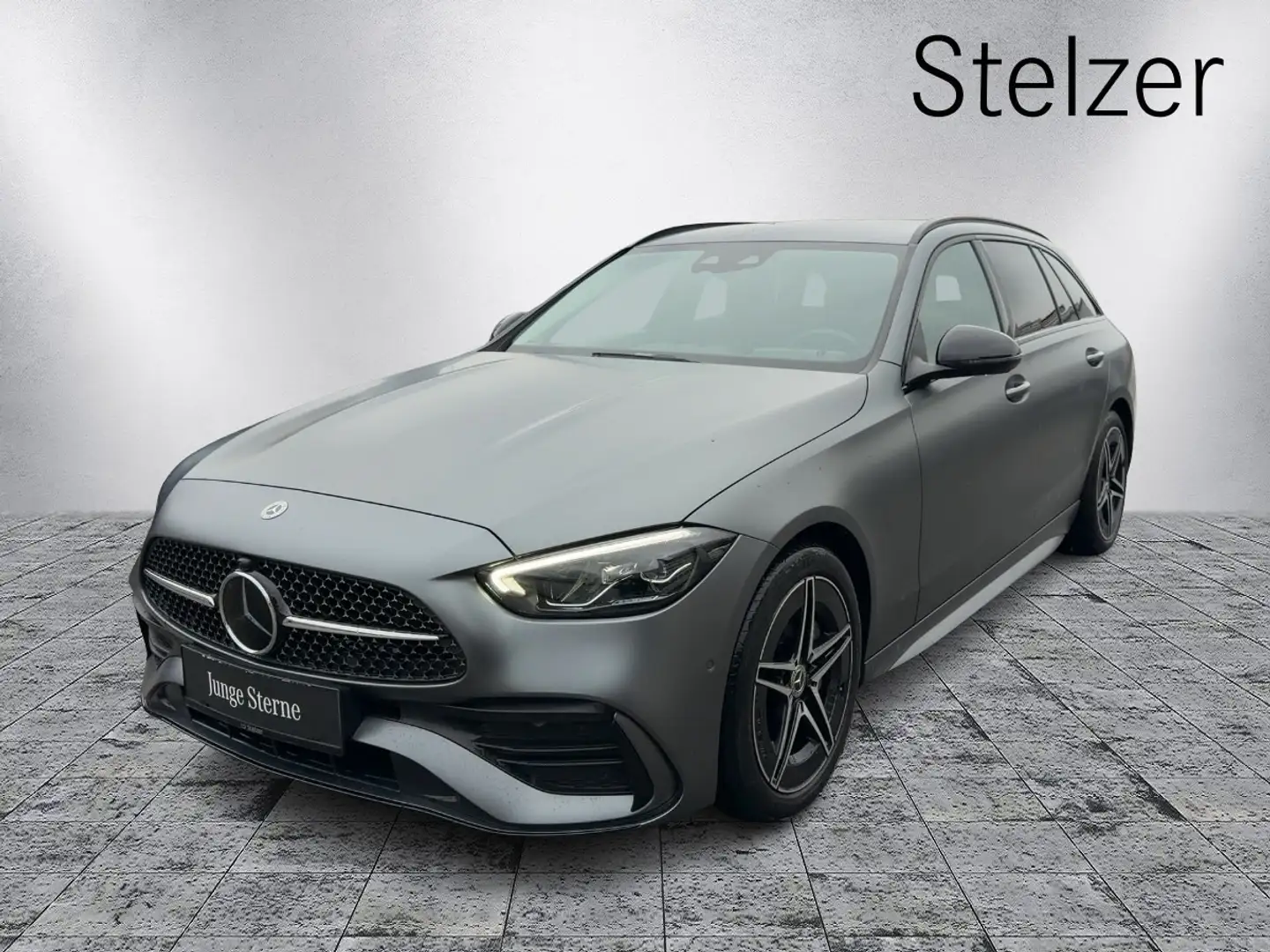 Mercedes-Benz C 220 d 4MATIC T-Modell FAP Distr PTS Shz LED Grau - 2