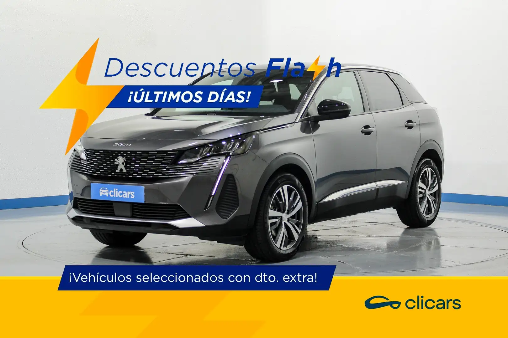 Peugeot 3008 Hybrid 136 Allure eDCS6 Gris - 1