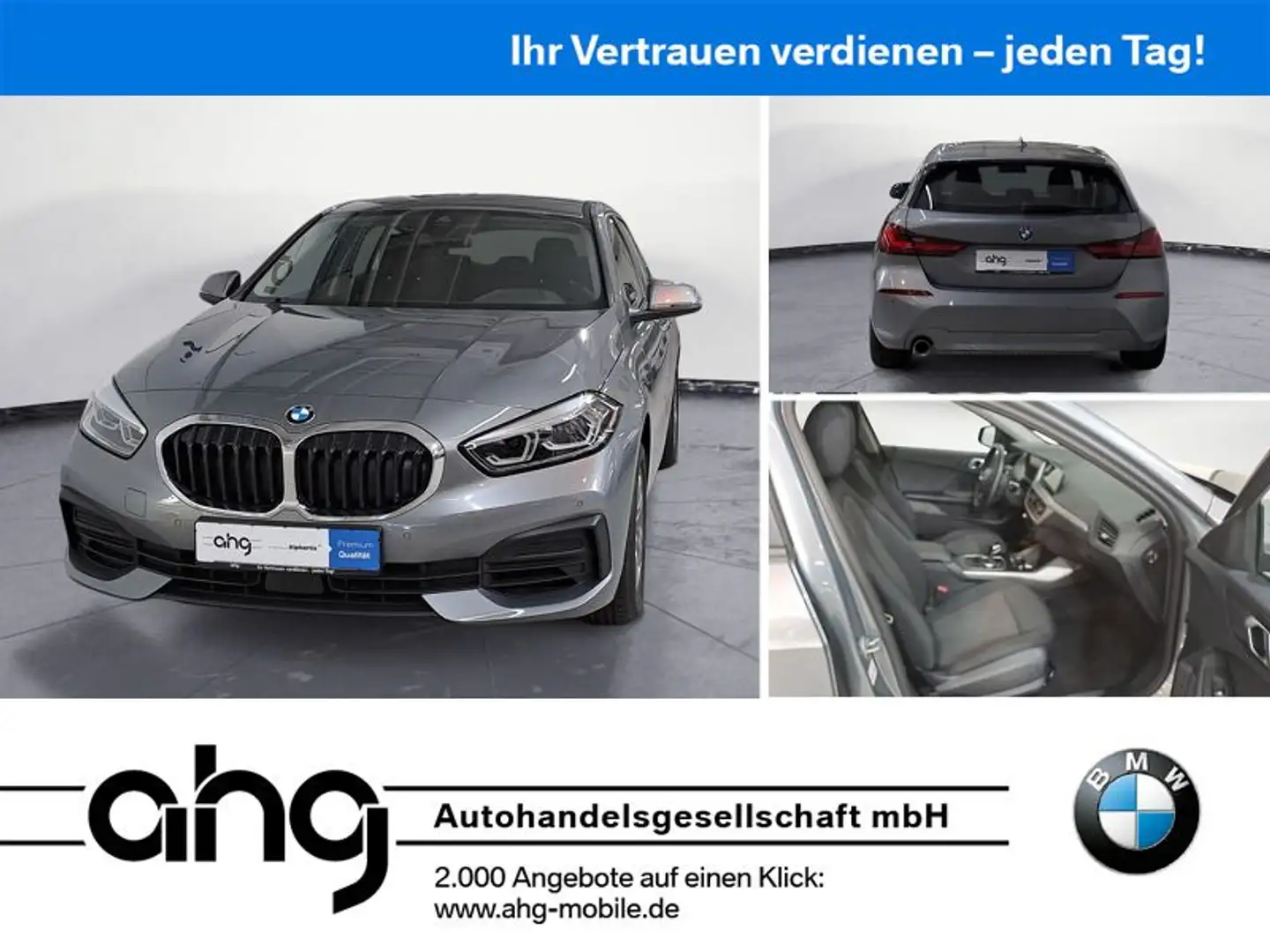 BMW 116 iA Limousine Navi DSG Bluetooth PDC Grau - 1