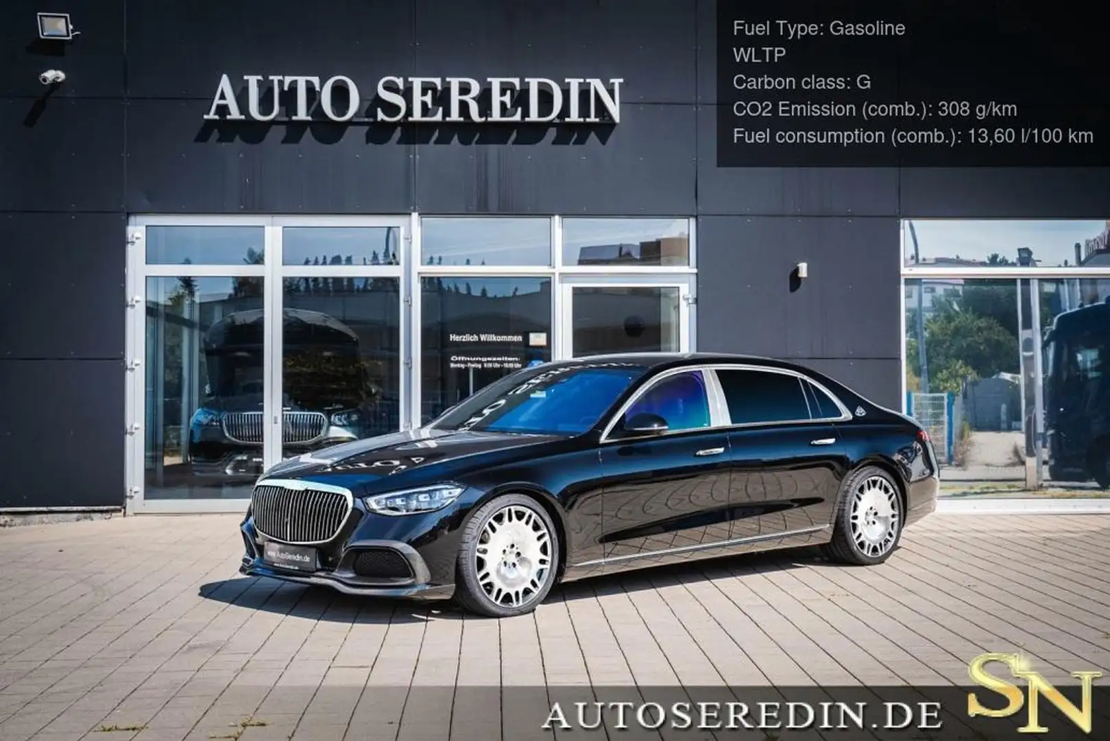 Maybach S680 4M MAYBACH BRABUS BLUE MASTERPIECE INTERIOR Zwart - 1