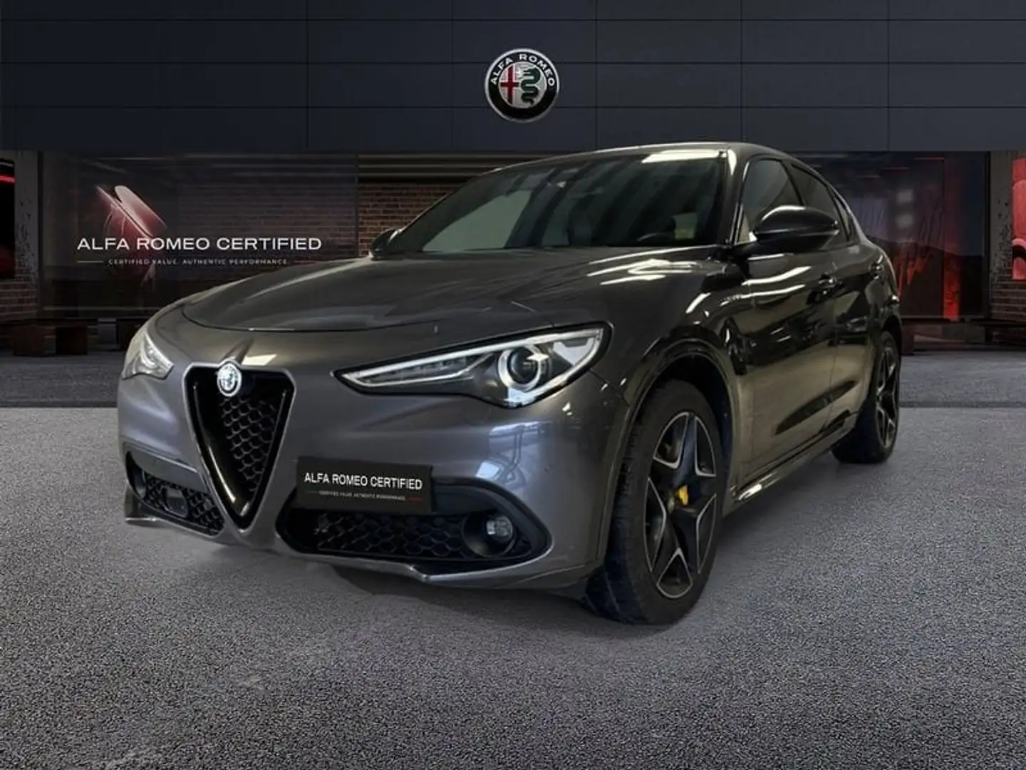 Alfa Romeo Stelvio 2.2 Turbo Diesel 210CV AT8 Q4 Veloce Gris - 1