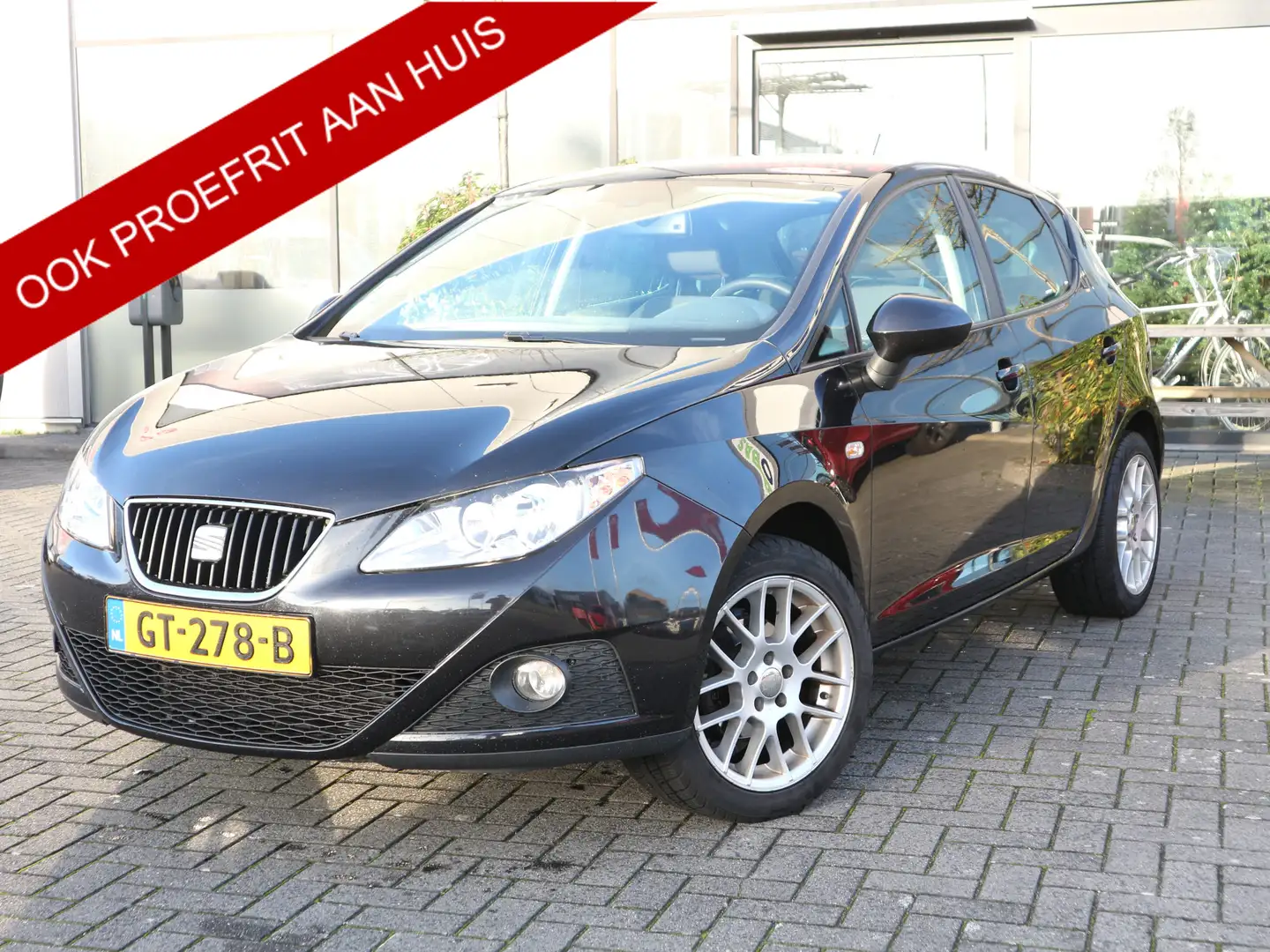 SEAT Ibiza 1.4 Sport AIRCO 5 DRS CRUISE 66615 KM Zwart - 1