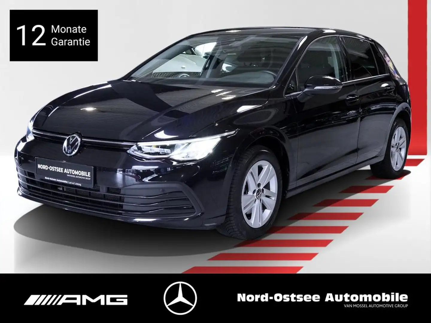 Volkswagen Golf VIII 1.0 TSI Life BLUETOOTH LED PDC KLIMA Zwart - 1