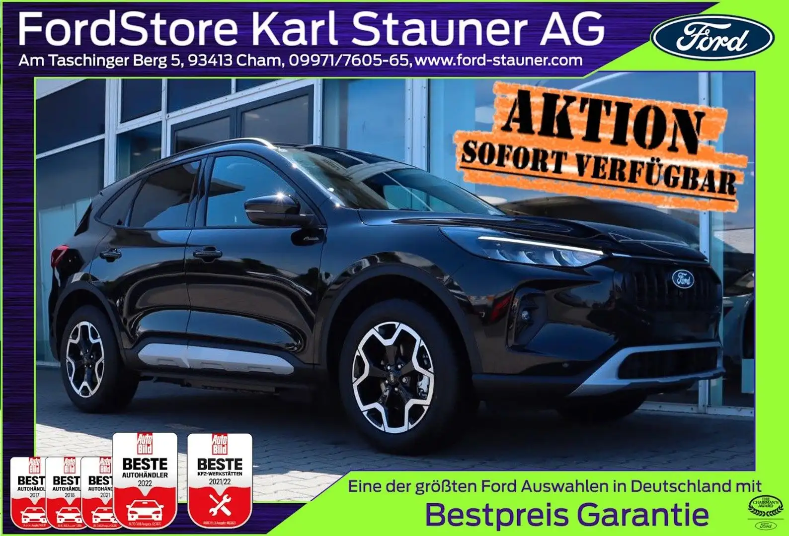 Ford Kuga Active PHEV 2.5 PHEV GjR 4,99% FIN* AHK Negro - 1