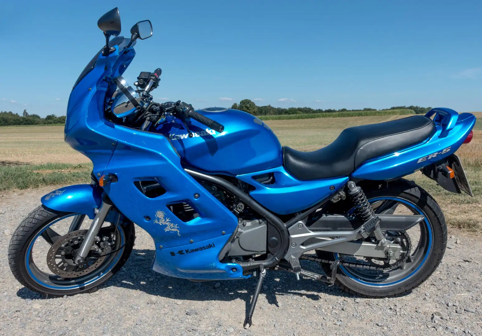 Kawasaki ER - 5 tiefer - stärker - verkleidet Bleu - 1