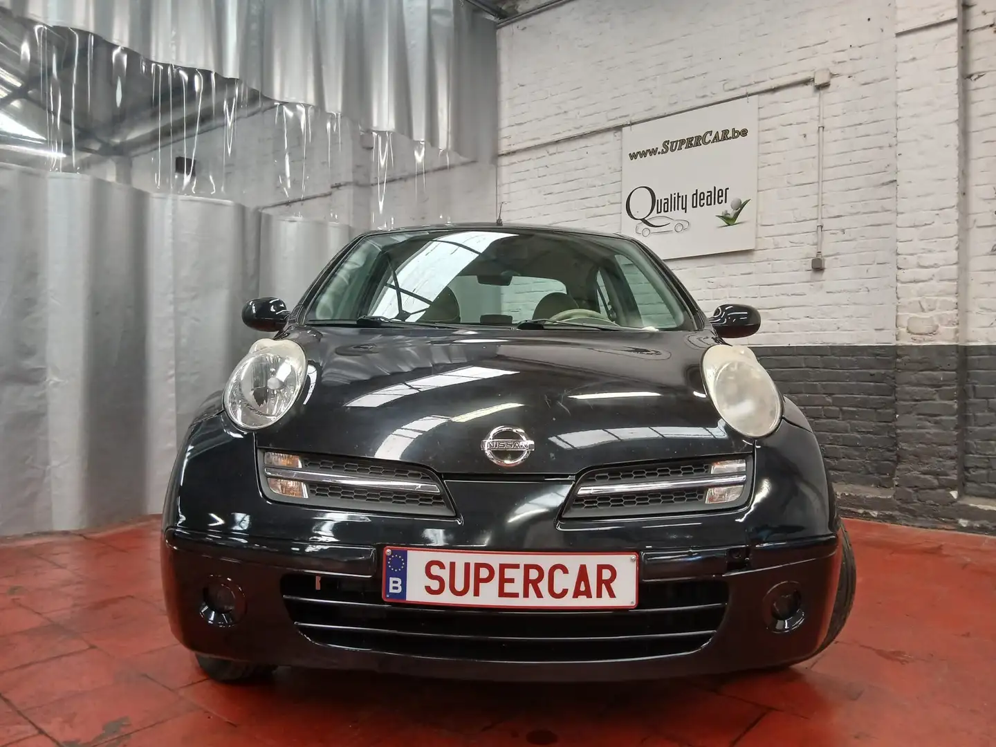 Nissan Micra 1.4i 16v * AUTOMAT * CUIR BEIGE * 152 X 36 * Zwart - 2