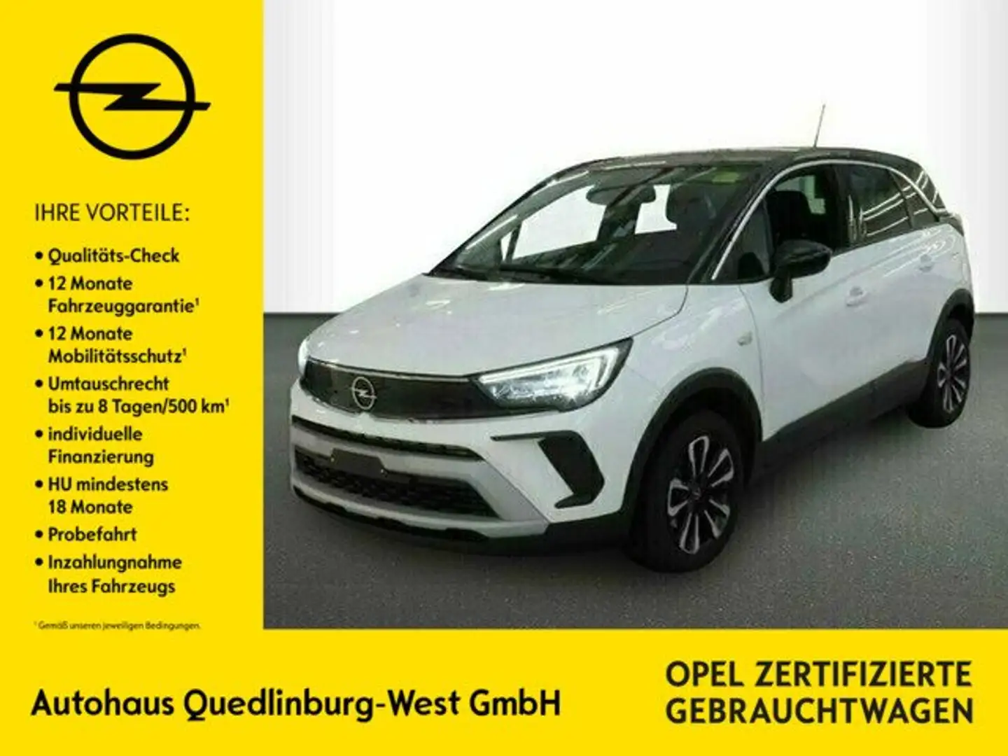 Opel Crossland Elegance/Dach in Schwarz Weiß - 1