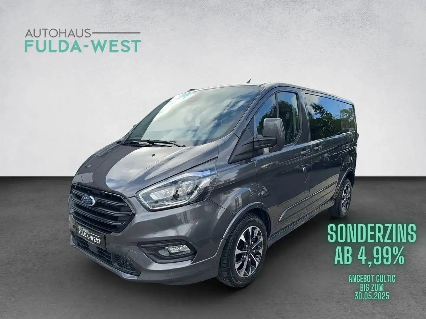 Ford Transit Custom Sport 185PS LKW 5Sitze Bi-Xenon Grau - 1