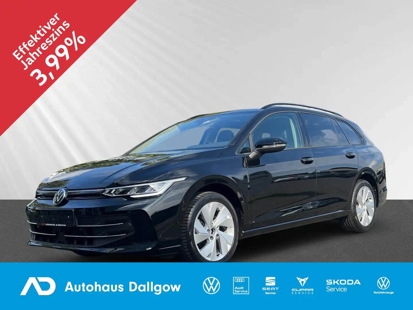 Volkswagen Golf Variant 1.5eTSI Goal+AHK klap+PANO+RFK+WiRä Schwarz - 1