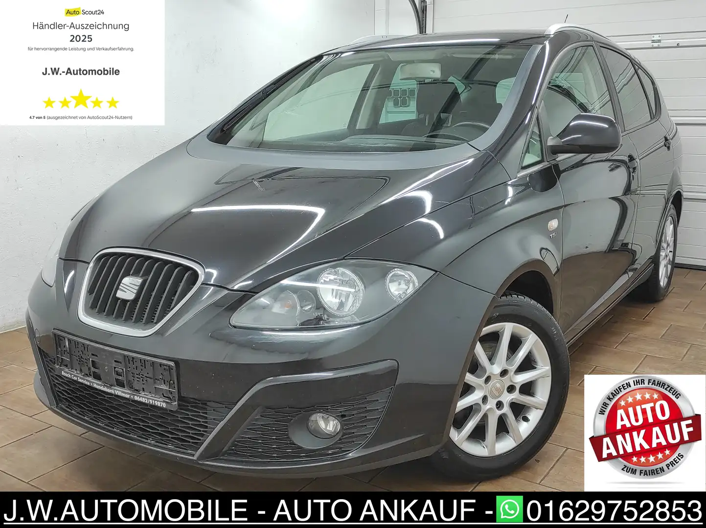 SEAT Altea XL 1.4 TSI KLIMAA EURO-5 PDC TEMP BC 6-GANG ESP USB Schwarz - 1