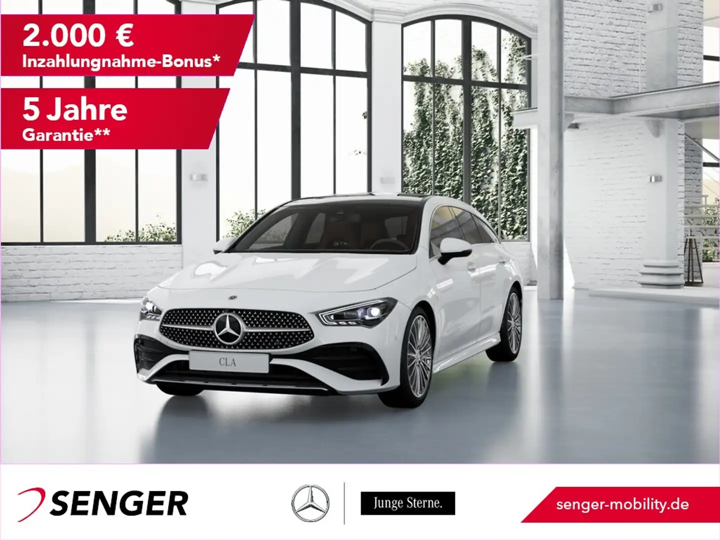 Mercedes-Benz CLA 200 SB AMG Panorama Multibeam-LED AHK 360°-K Blanc - 1