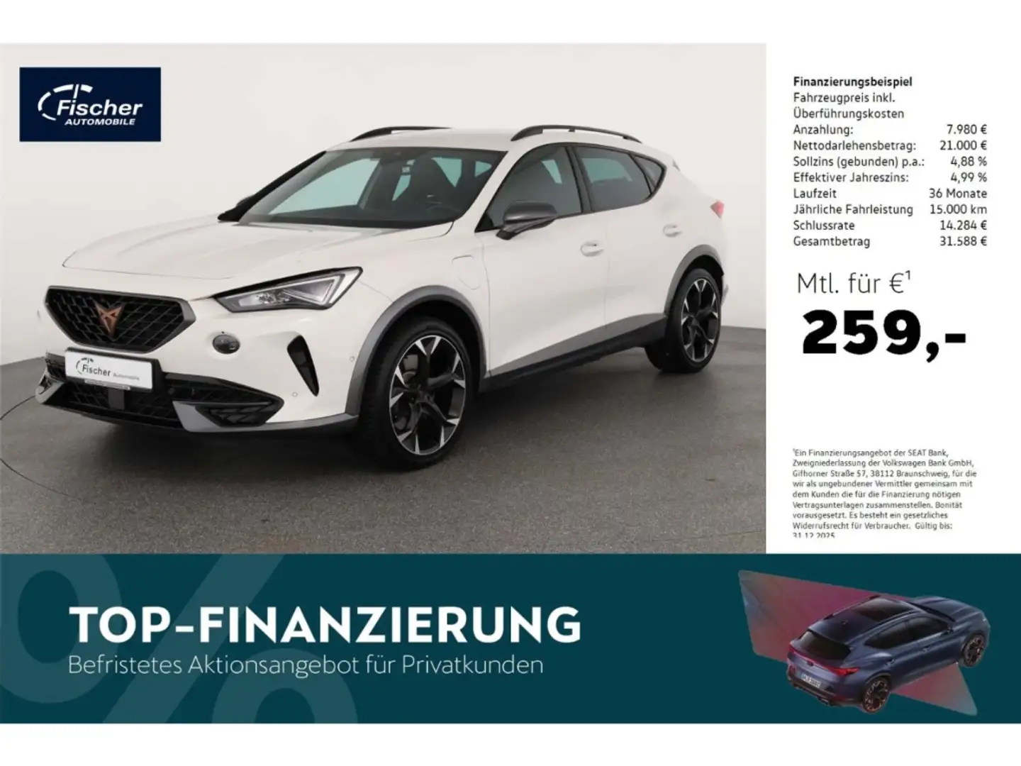CUPRA Formentor 1.4 DSG eHybrid NAV/LED/ACC/SH/VIRTUAL Weiß - 1
