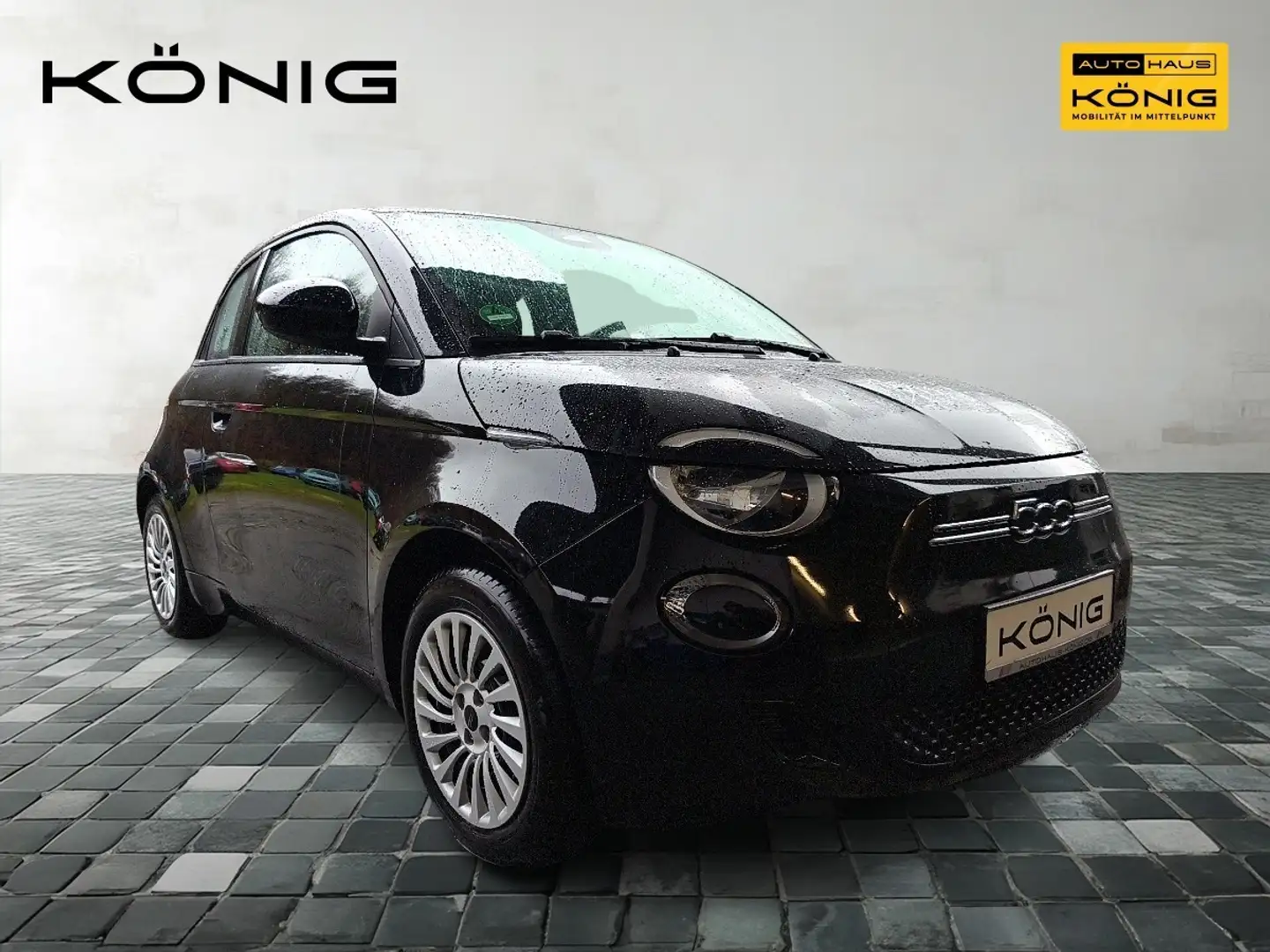 Fiat 500e 3+1 MY23 118PS 42kWh KLIMA*CARPLAY*TEMPOMAT Schwarz - 2