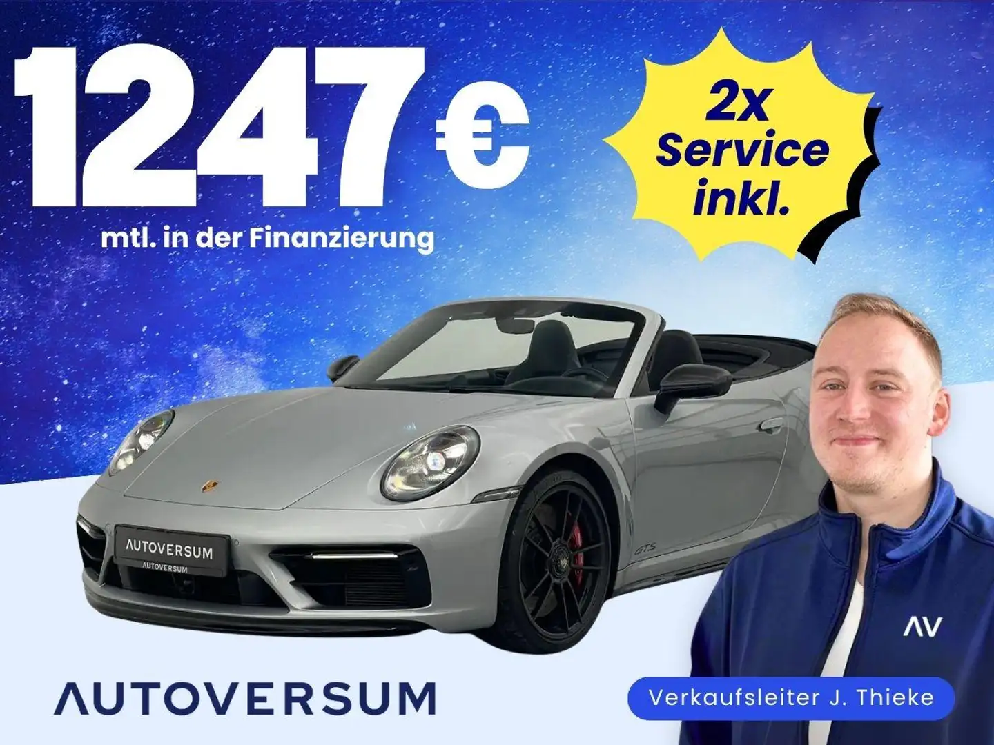 Porsche 992 911 GTS Cabrio*PDLS+*BURM*INNO*SHZ*KEYL*360° - 1