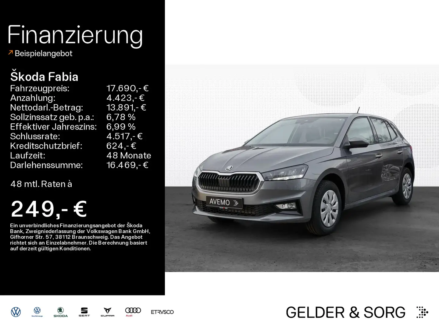 Skoda Fabia Essence 1.0 MPI DAB|VIRTUAL|LED|PDC Gris - 1