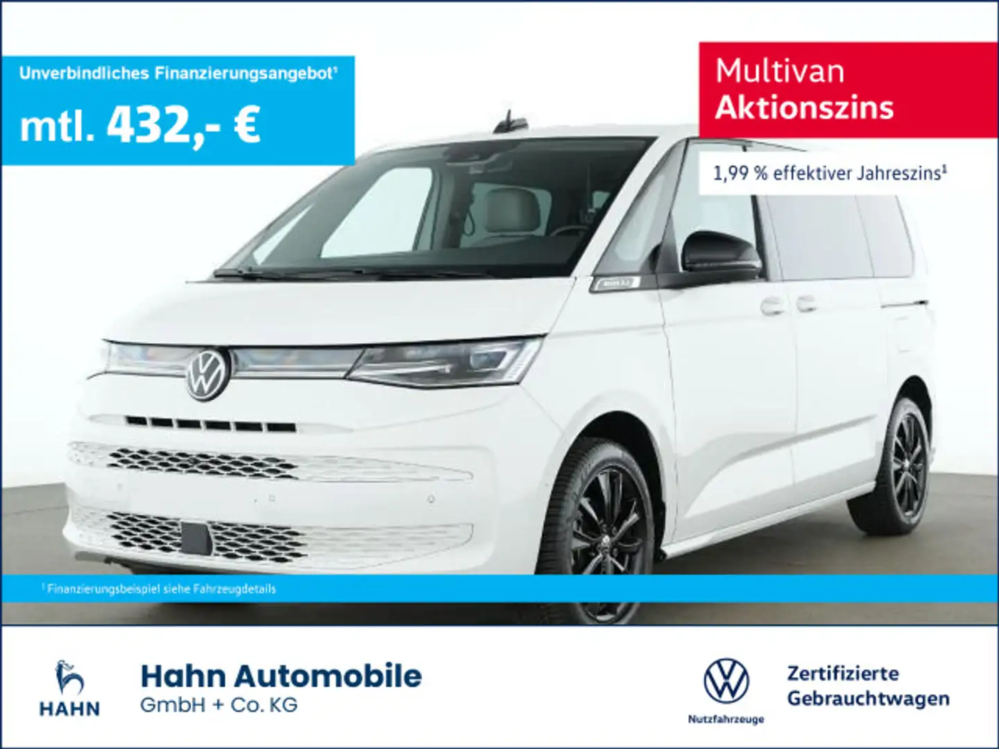 Volkswagen T7 Multivan 110 KW TDI DSG Life MATRIX AREA VIEW KA Weiß - 1